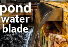 Architectural-Grade Stainless Steel Pond Water Blade for Luxury Outdoors